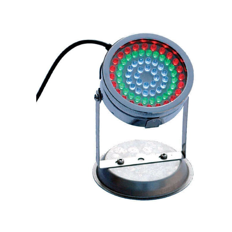 foto del prodotto faretto per laghetti da giardino 72 led 12v luce multicolore