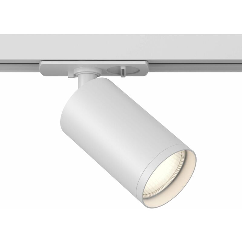 foto del prodotto faretto per sistema illuminazione binario 50w gu10 in alluminio bianco