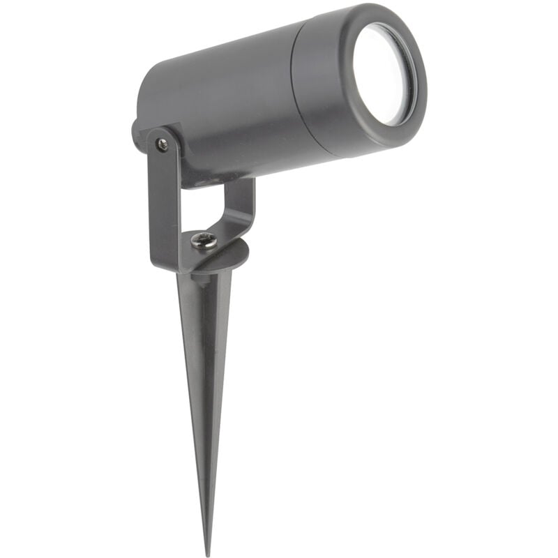 foto del prodotto faretto picchetto moderno spikey policarbonato grigio trasparente 1 luce gu10