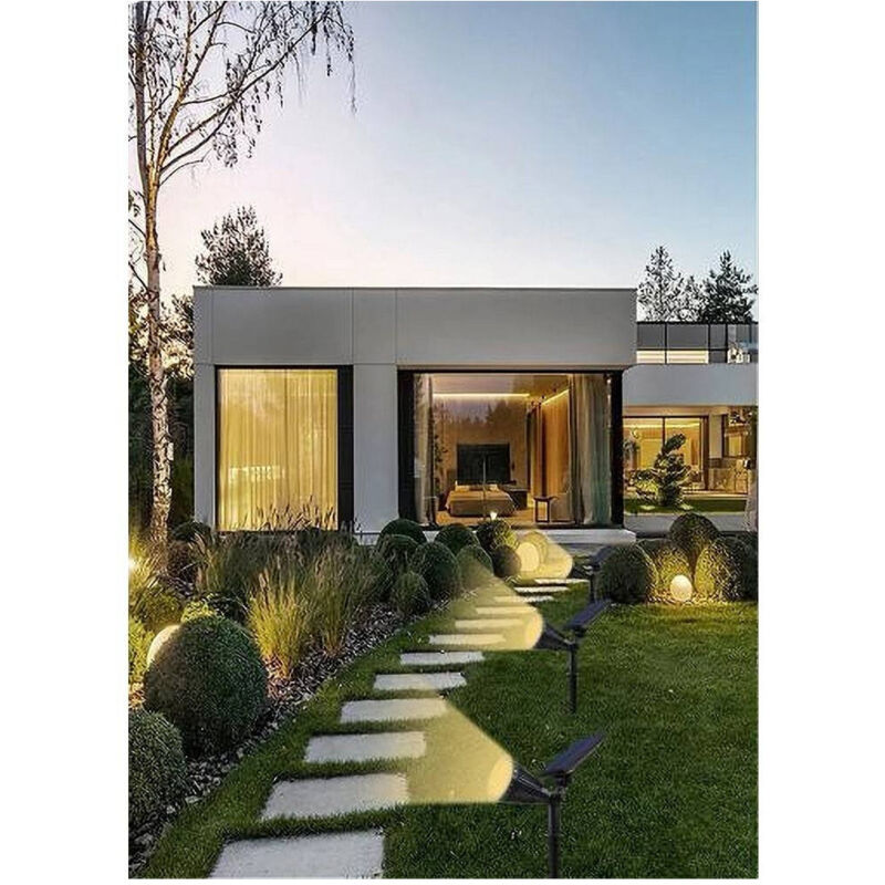 foto del prodotto faretto picchetto pannello solare 3watt faro crepuscolare luce 6500k 3000k so gd bianco caldo trade shop traesio