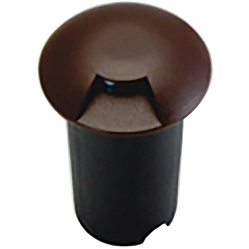 foto del prodotto faretto piccolo 0.75w led marrone da incasso 1 direzione luce blu