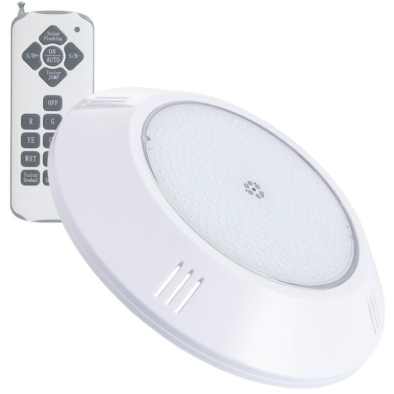 foto del prodotto faretto piscina led superficie rgb sommergibile 12v ac ip68 20w rgb