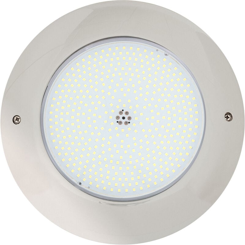 foto del prodotto faretto piscina led superficie sommergibile 12v ac dc acciaio inox ip68 35w 6000k bianco freddo