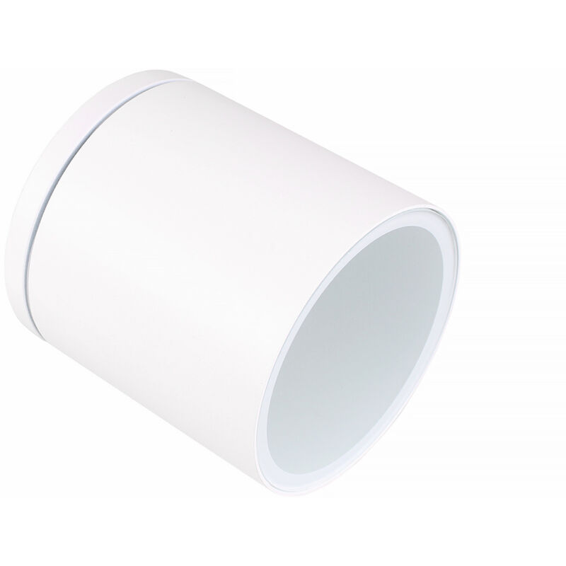 foto del prodotto faretto plafoniera da soffitto per esterno cilindrico in alluminio bianco con attacco gu10 design ed efficienza