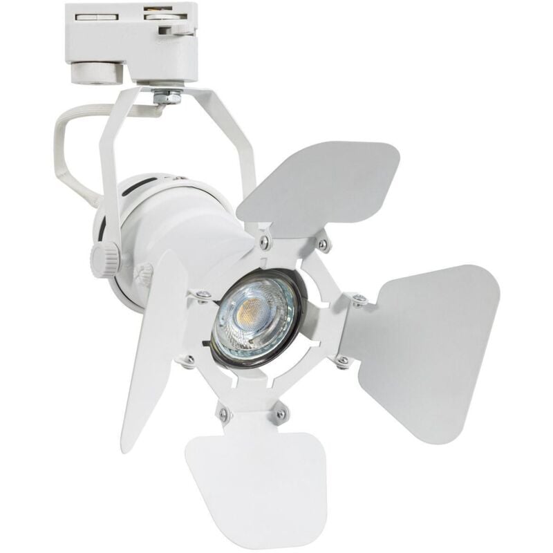 foto del prodotto faretto portalampada binario monofase kurangna per lampadina gu10 bianco