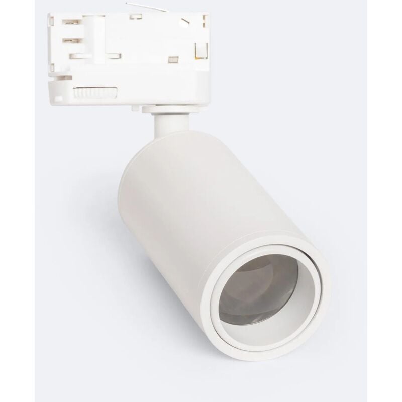 foto del prodotto faretto portalampada binario trifase agata multiangolo 10 50 per lampadine gu10 bianco