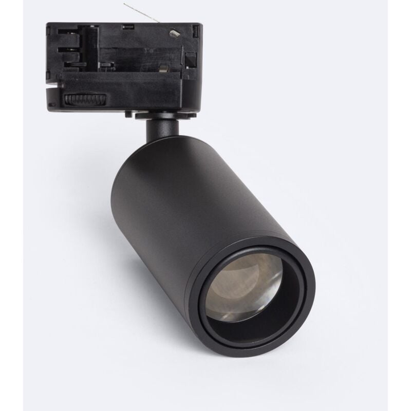 foto del prodotto faretto portalampada binario trifase agata multiangolo 10 50 per lampadine gu10 nero