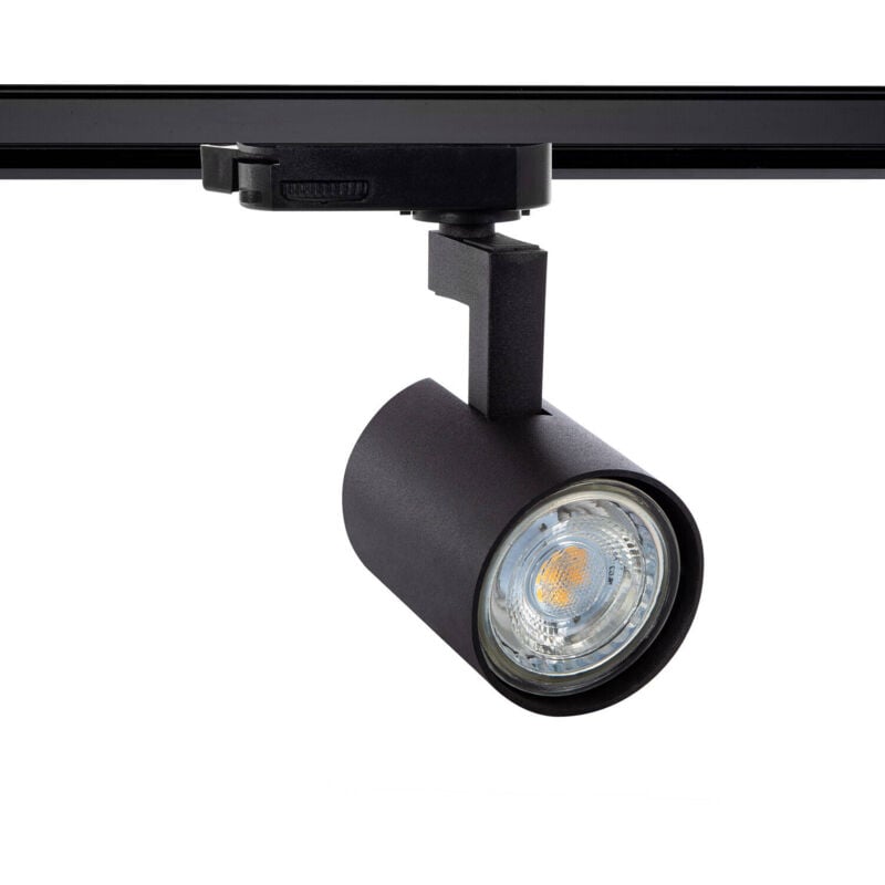 foto del prodotto faretto portalampada binario trifase juik per lampadina gu10 nero