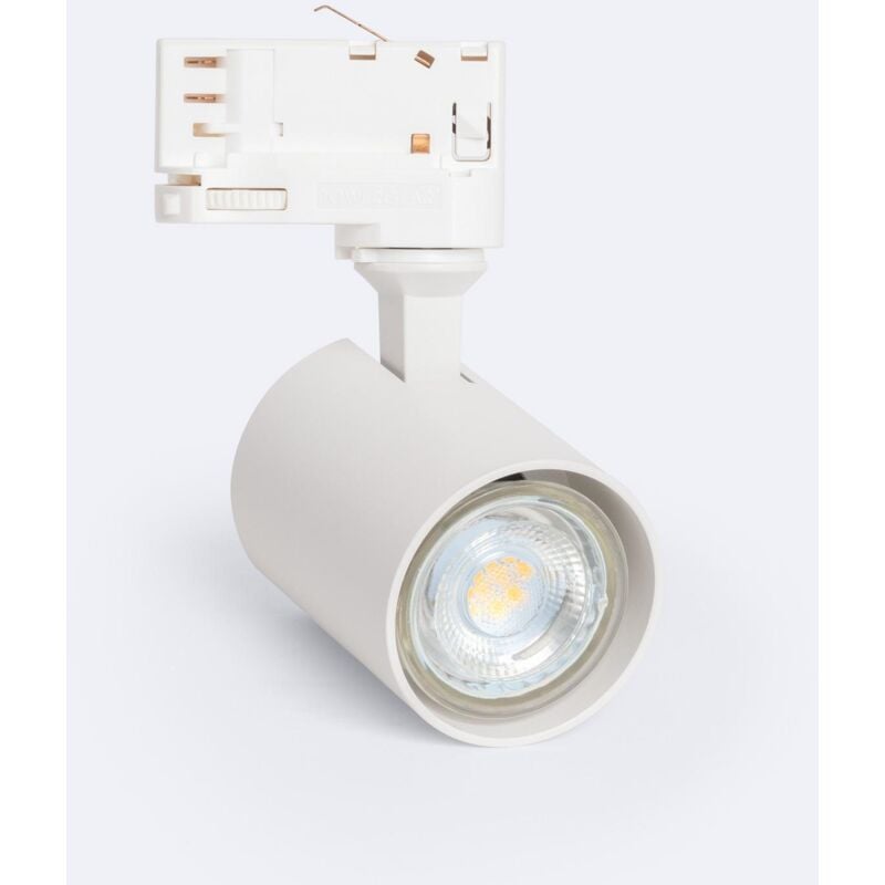 foto del prodotto faretto portalampada binario trifase niko per lampadina gu10 bianco