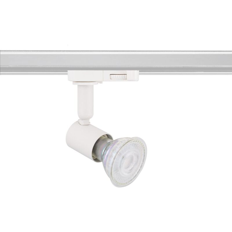 foto del prodotto faretto portalampada binario trifase oasis per lampadina gu10 nero