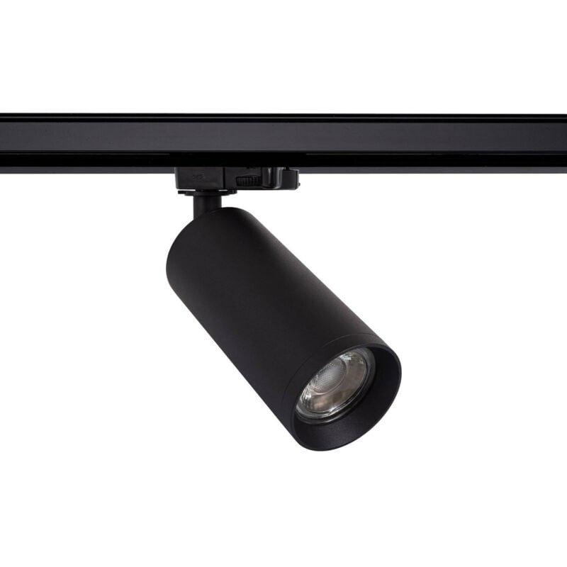 foto del prodotto faretto portalampada binario trifase quarzo per lampadina gu10 nero