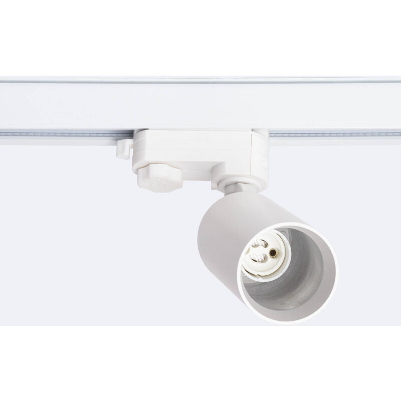 foto del prodotto faretto portalampada binario trifase tika per lampadina gu10 bianco