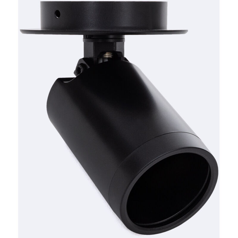 foto del prodotto faretto portalampada da incasso/superficie davos lampadina gu10 nero