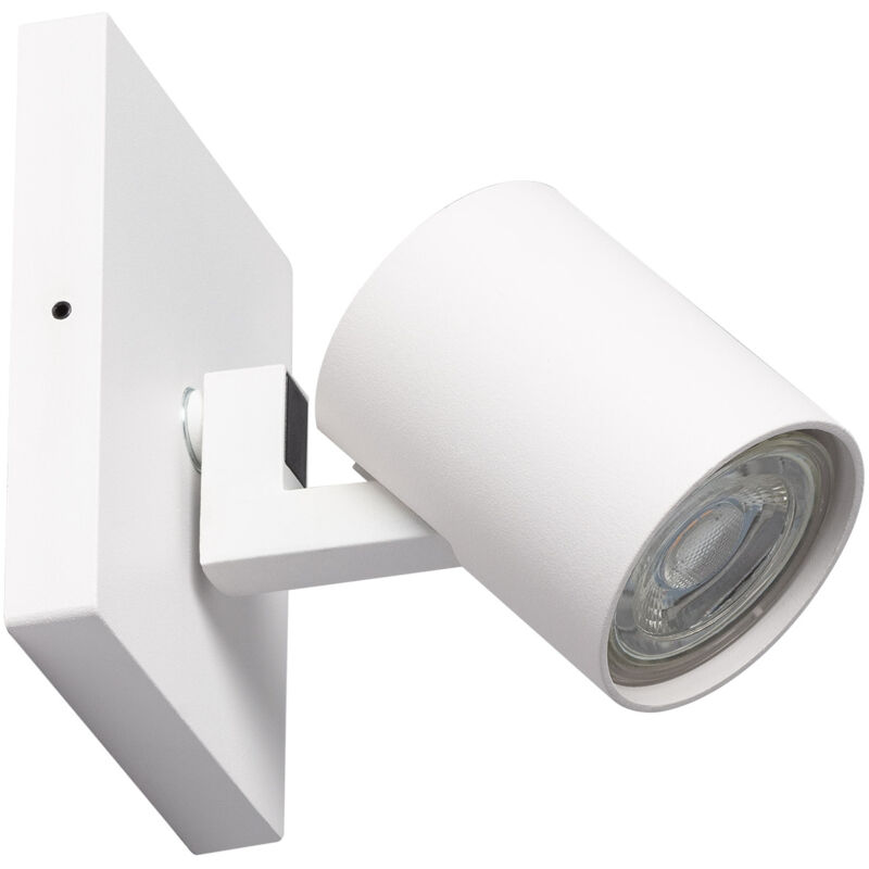 foto del prodotto faretto portalampada da superficie orientabile in alluminio gylu per lampadina gu10 bianco