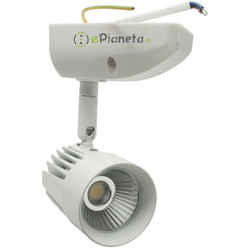 foto del prodotto faretto proiettore led 11w spot soffitto orientabile bianco luce vetrina negozio fredda bianca 6500k