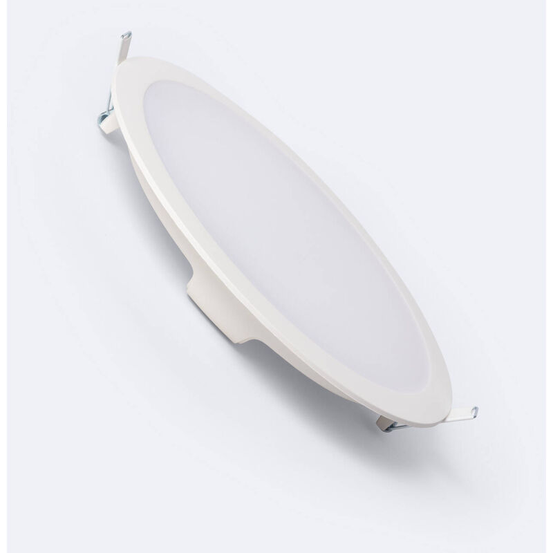 foto del prodotto faretto proiettore led circolare bianco 18.2w foro 200 mm bianco caldo 2700k