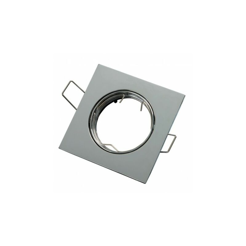 foto del prodotto faretto quadrato 8x8 orientabile cromo