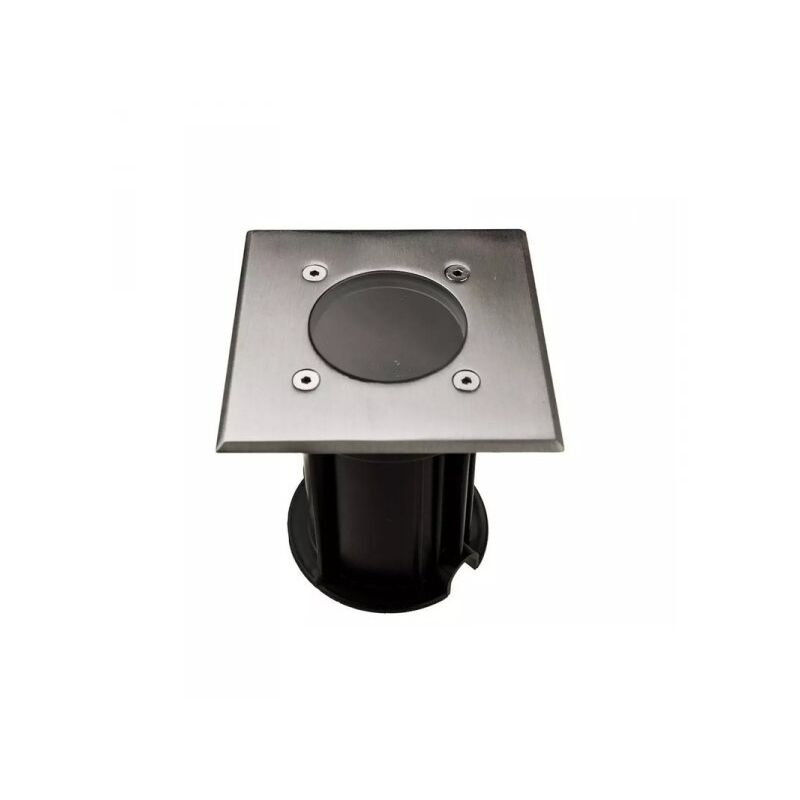 foto del prodotto faretto quadrato per lampada gu10 calpestabile segnapasso incasso da pavimento ip65 carrabile acciaio sku 7516