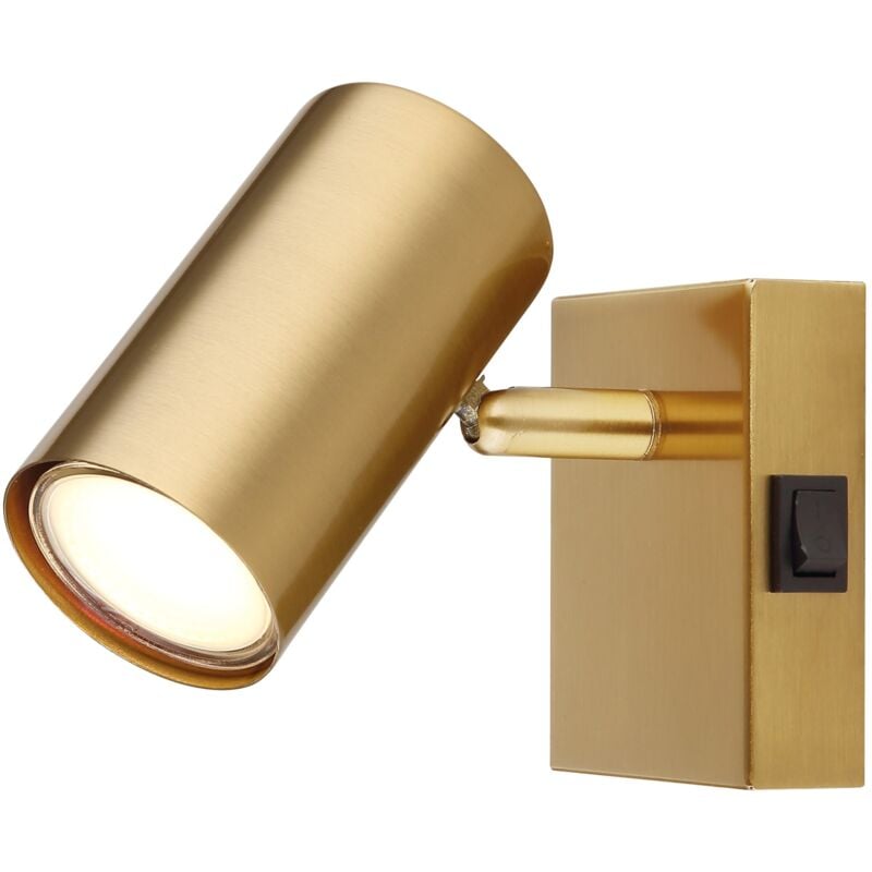 foto del prodotto faretto robby color oro spazzolato 1 x gu10