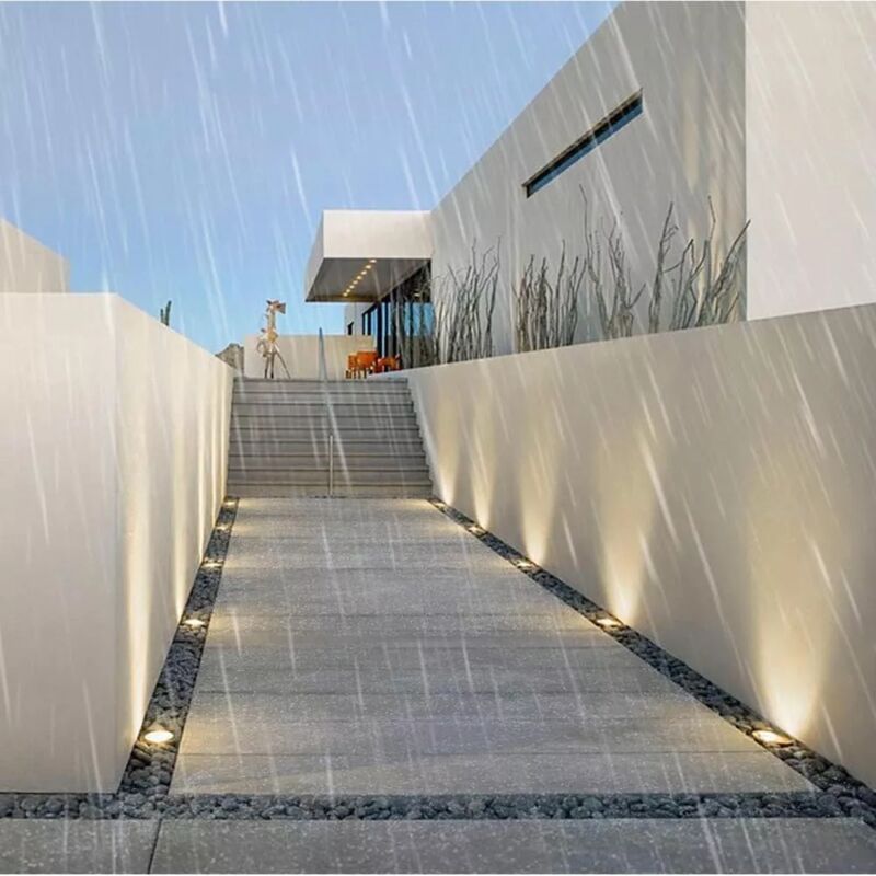foto del prodotto faretto segnapassi calpestabile 12 v 1 w led luce naturale esterno ip68 es41