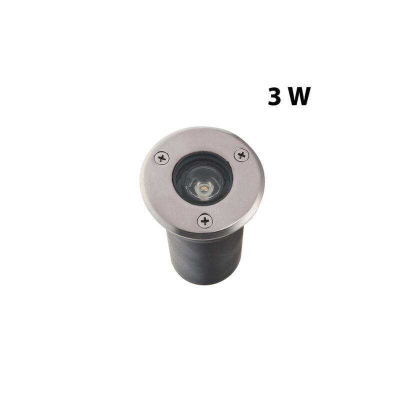 foto del prodotto faretto segnapasso led 3w calpestabile da incasso luce fredda 6400k