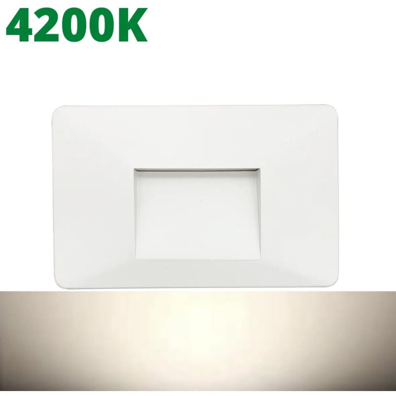 foto del prodotto faretto segnapasso led ip65 3w per esterni con incasso in scatola 503, ideale per giardini, scale, e percorsi pedonali. impermeabile, resistente e