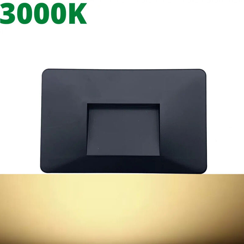 foto del prodotto faretto segnapasso led ip65 3w per esterni con incasso in scatola 503, ideale per giardini, scale, e percorsi pedonali. impermeabile, resistente e