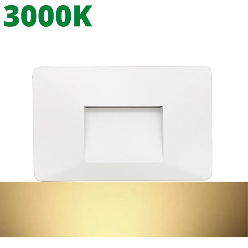 foto del prodotto faretto segnapasso led ip65 3w per esterni con incasso in scatola 503, ideale per giardini, scale, e percorsi pedonali. impermeabile, resistente e