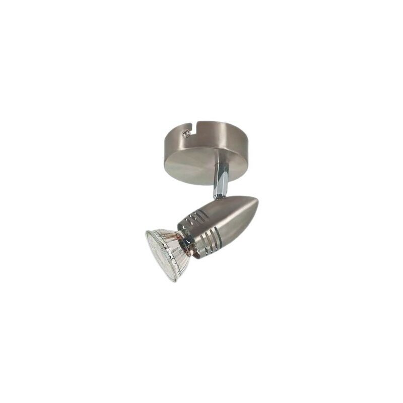 foto del prodotto faretto singolo da soffitto kegla serie gu10 nichel