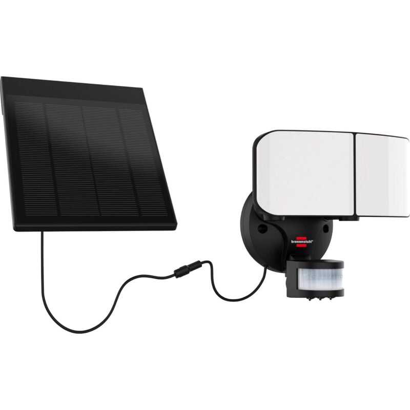 foto del prodotto faretto solare led da esterno con sensore di movimento, lampada a led esterno con pannello solare separato, 24x led smd di alta qualit 900lm, ip 44,