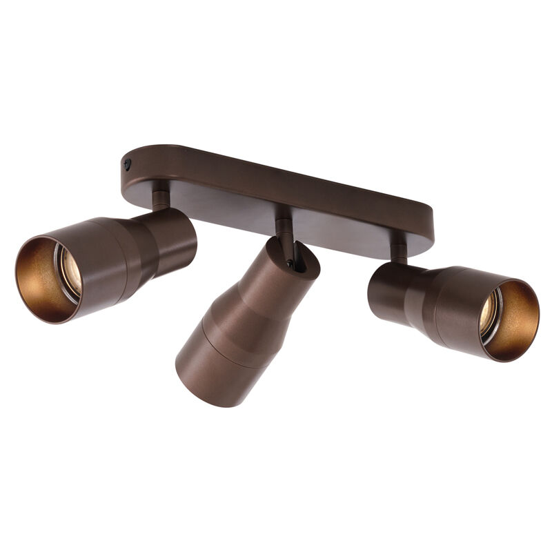 foto del prodotto faretto stanley moderno alluminio bronzo tondo ovale max. 3 x watt qazqa
