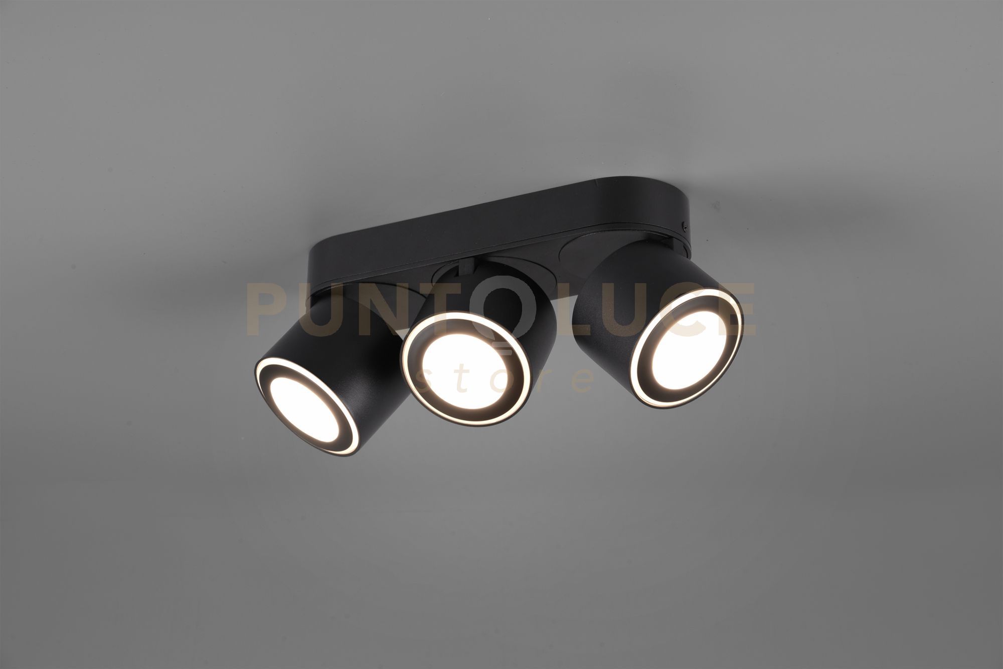 foto del prodotto faretto taurus orientabile girevole metallo nero 652910332