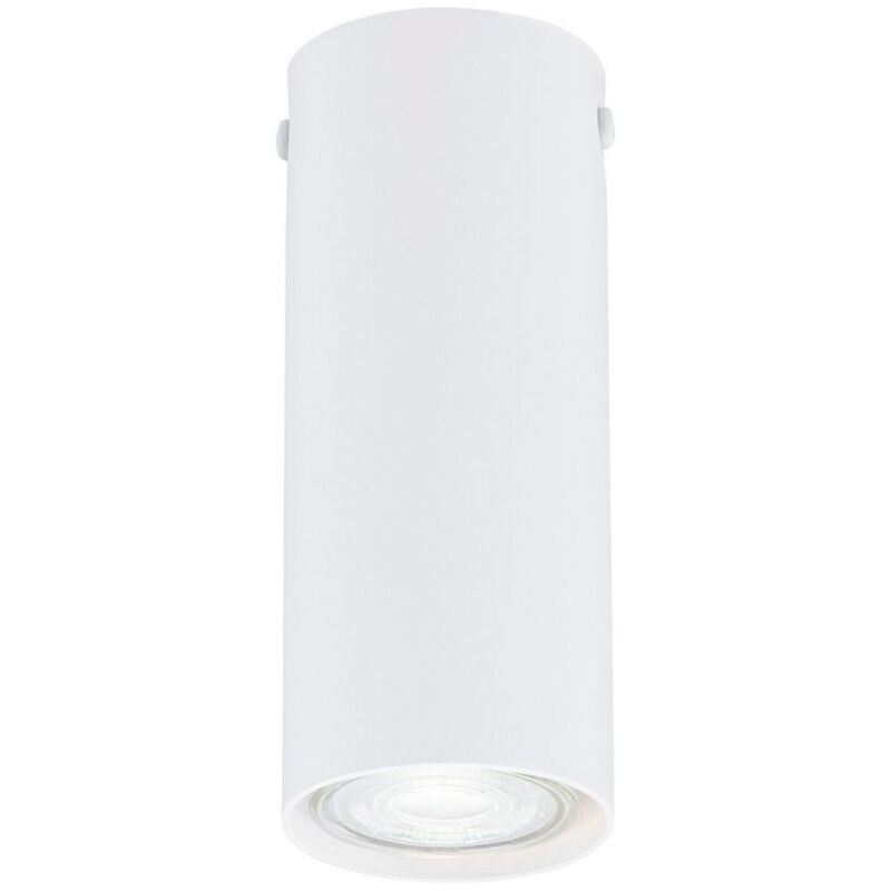 foto del prodotto faretto tecno, acciaio verniciato a polvere, bianco, 6x15x6 cm