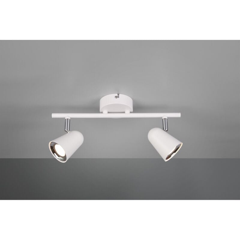 foto del prodotto faretto toulouse bianco 2 spot led l34 cm trio lighting