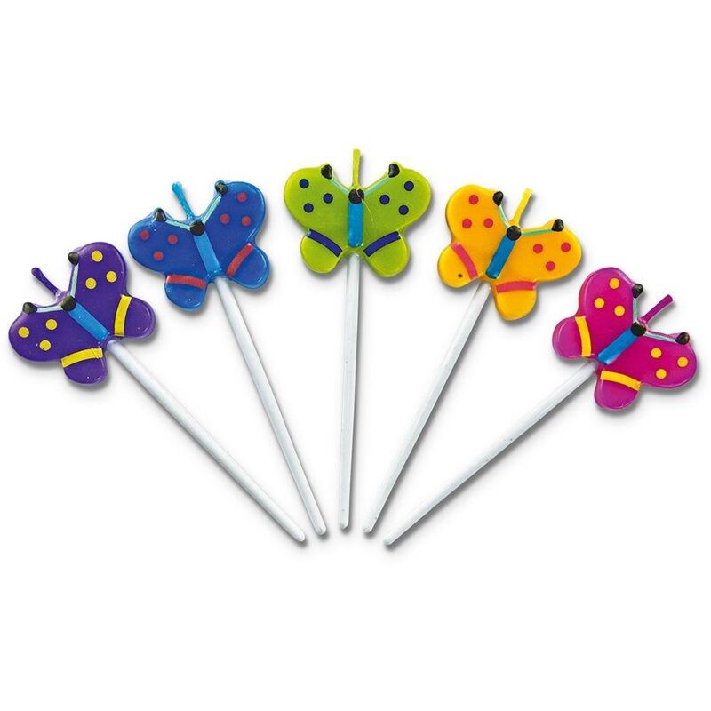 foto del prodotto farfalle st dter 3 x 7,5 cm bastoncini colorati