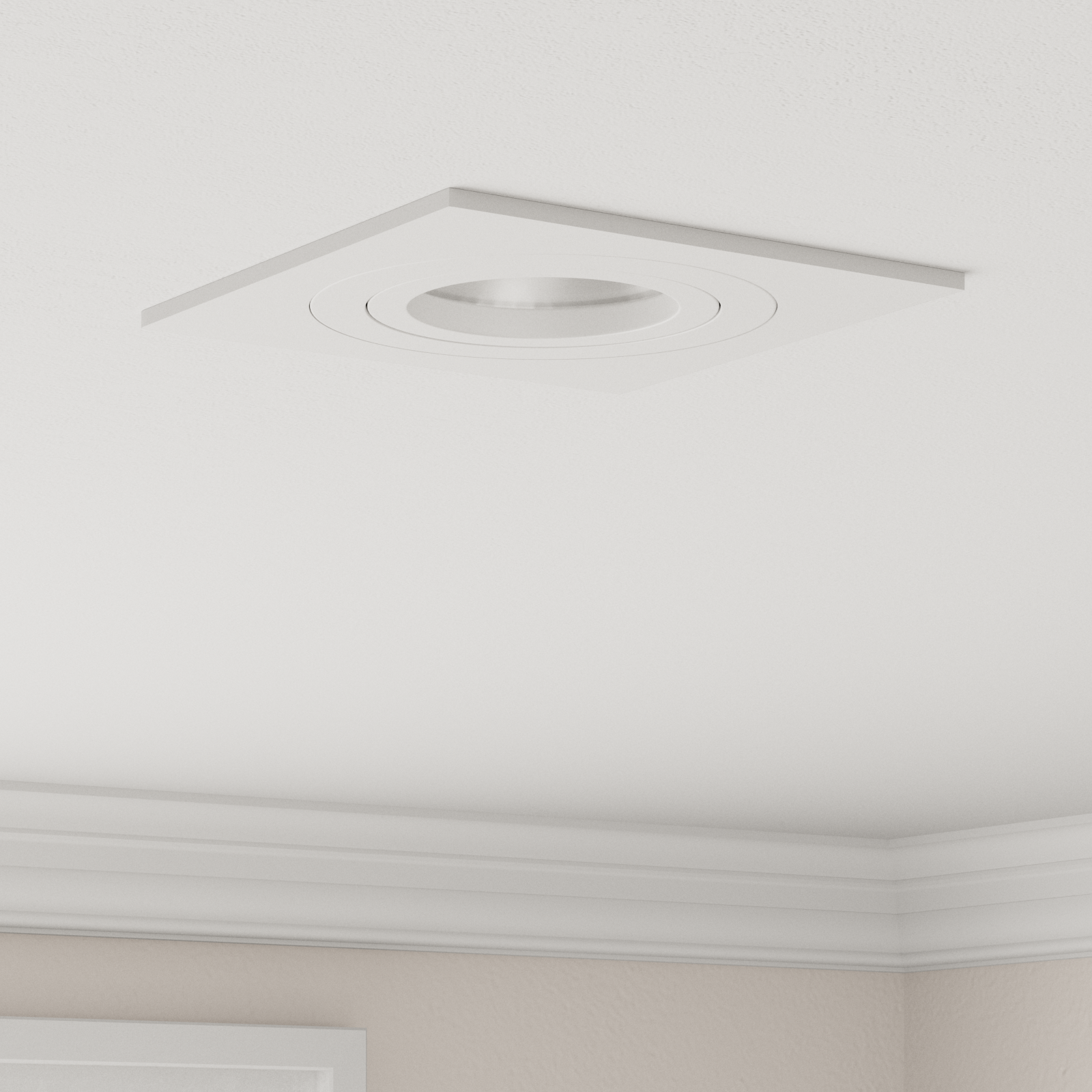 foto del prodotto fari incassati 24 pz quadrati gu10 bianchi 91x91 mm