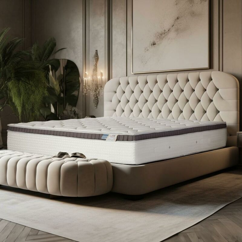 foto del prodotto farmarelax materasso molle insacchettate e memory massaggiante adattivo h26 doppio comfort piazza e mezzo 120x190