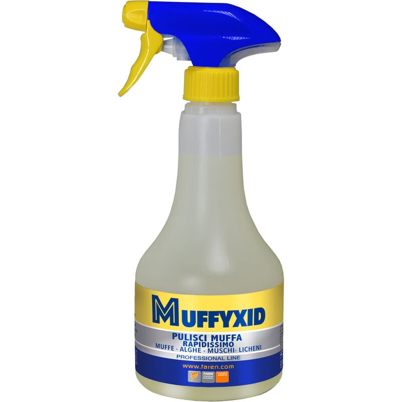 foto del prodotto farmicol antimuffa spray muffyxid elimina muffa muschio alghe 500 ml per interno e esterno igienizzante e bonifica superfici