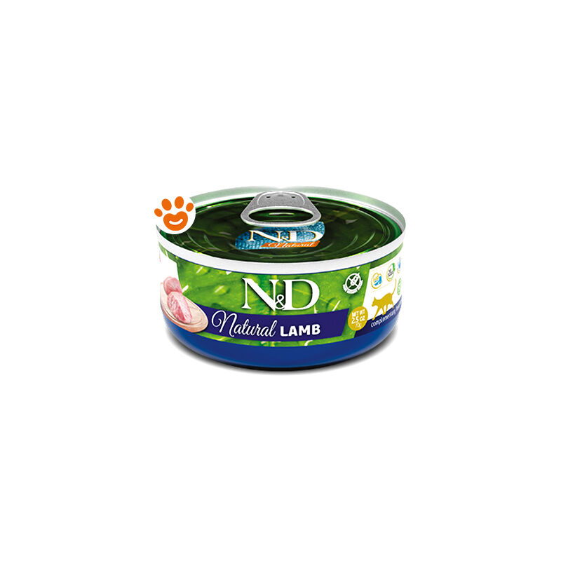 foto del prodotto farmina cat n d natural con agnello cat n d natural con agnello lattina da 70 gr