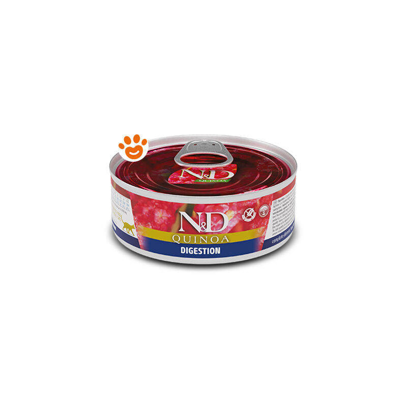 foto del prodotto farmina cat n d quinoa digestion cat n d quinoa digestion lattina da 80 gr