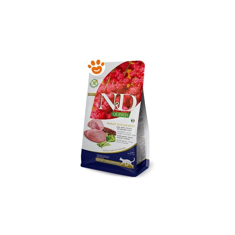 foto del prodotto farmina cat n d quinoa weight management agnello cat n d quinoa weight management agnello sacco da 300 gr