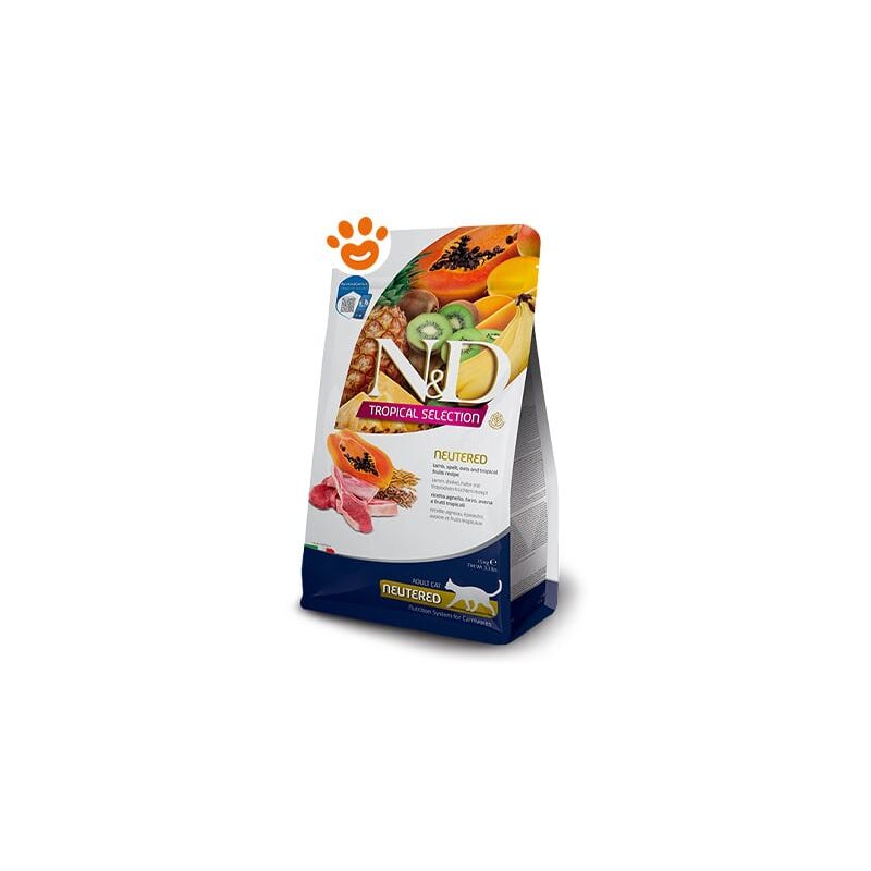 foto del prodotto farmina cat n d tropical adult neutered agnello cat n d tropical adult neutered agnello sacco da 5 kg