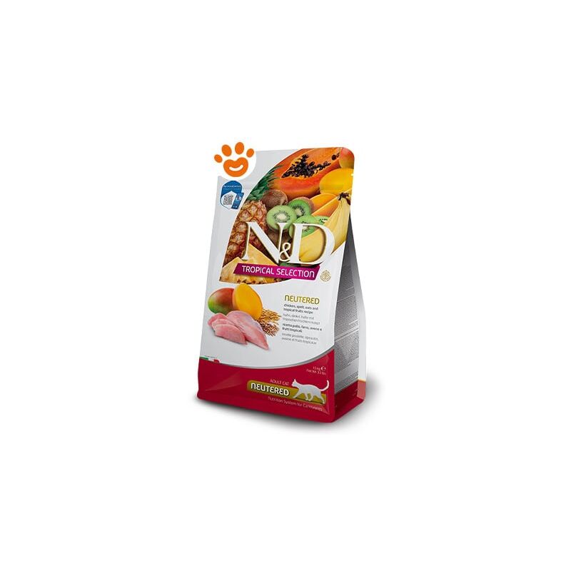 foto del prodotto farmina cat n d tropical adult neutered pollo cat n d tropical adult neutered pollo sacco da 5 kg