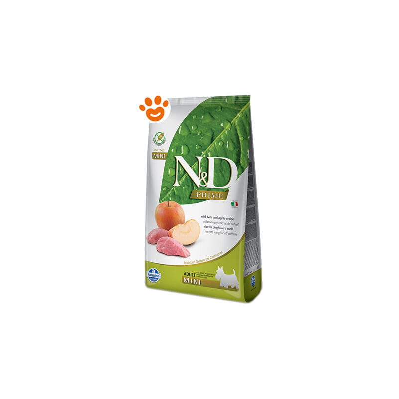 foto del prodotto farmina dog n d prime adult mini grain free cinghiale e mela dog n d prime adult mini grain free cinghiale e mela sacco da 800 gr