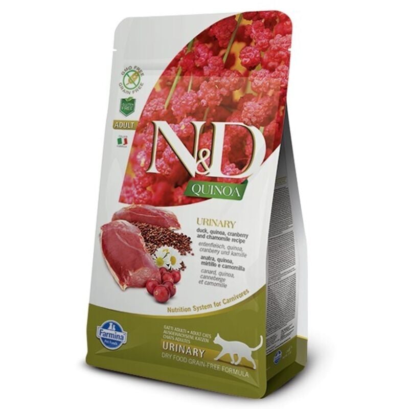 foto del prodotto farmina gatto n amp d quinoa urinary anatra, quinoa, mirtillo amp camomilla 300 gr