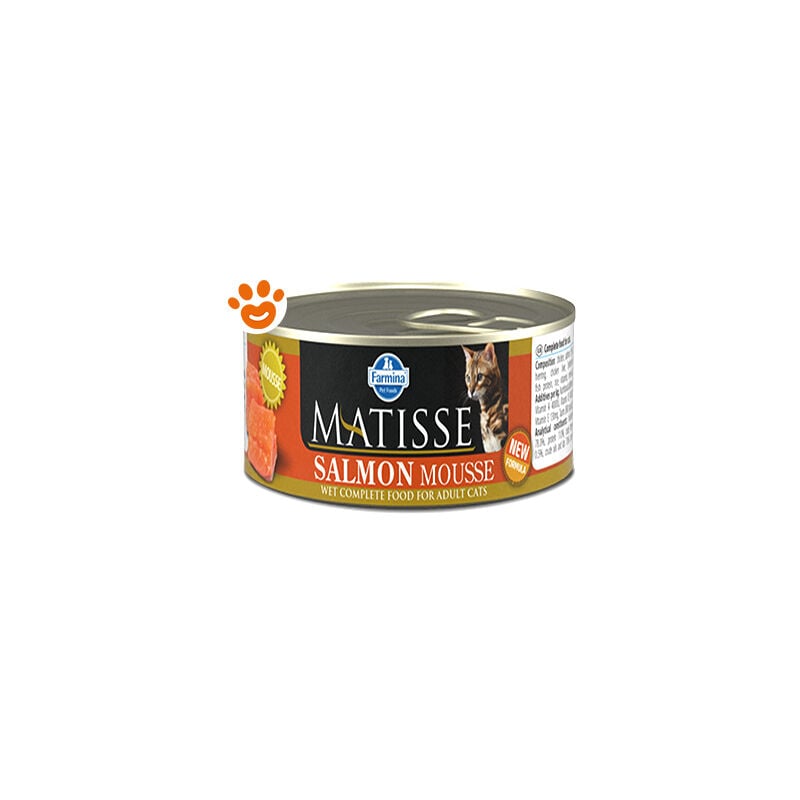 foto del prodotto farmina matisse cat mousse salmone matisse cat mousse salmone lattina da 85 gr