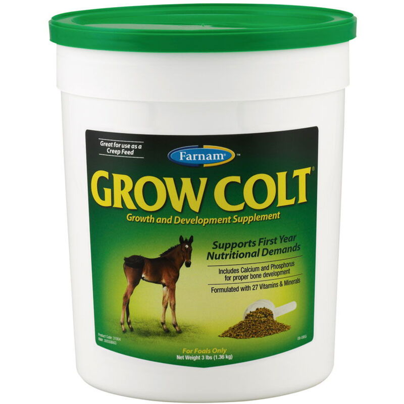 foto del prodotto farnam grow colt mangime complementare cavalli giovani 0 12 mesi con problemi di crescita 3,400 kg