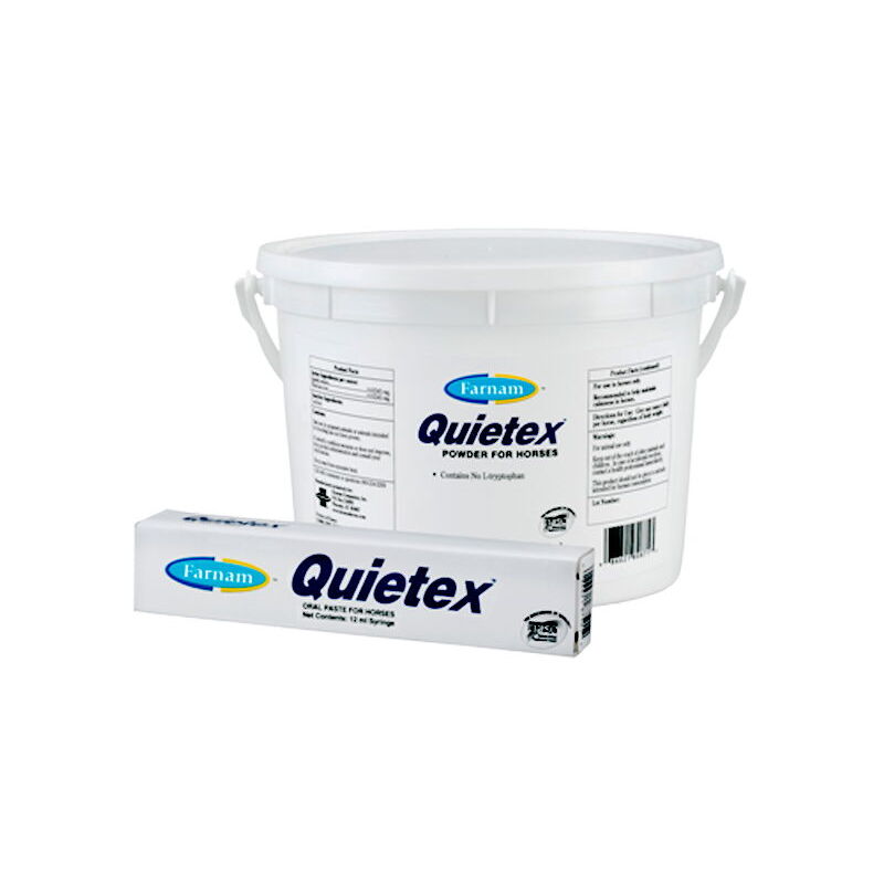 foto del prodotto farnam quietex mangime complementare indicato per cavalli soggetti a situazioni di stress. 1 kg