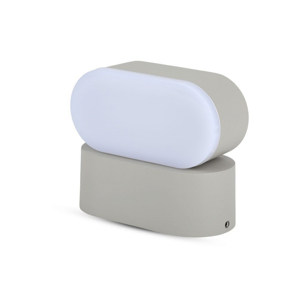 foto del prodotto faro applique a led da estreno 5w codino grigio chiaro ip65 modable 4000k