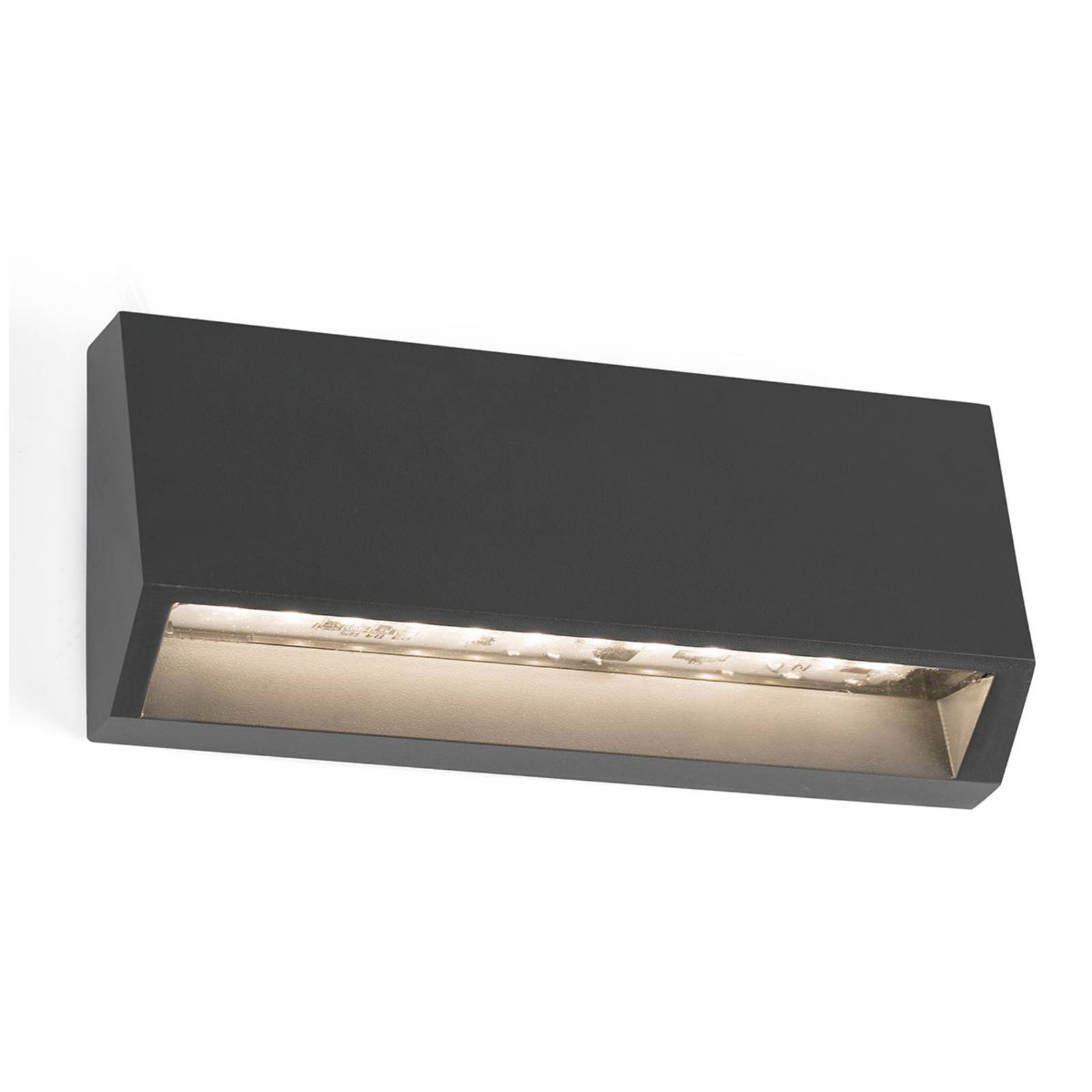 foto del prodotto faro barcelona applique angolare led da esterni must larga 15,8cm